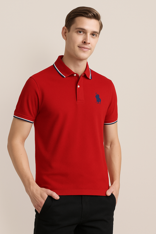 Men's Solid Half Sleeves Polo Neck T-Shirt (Pack of 4)